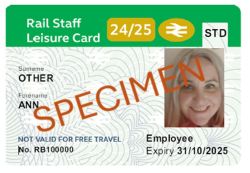 Rail Staff Leisure Card 2024