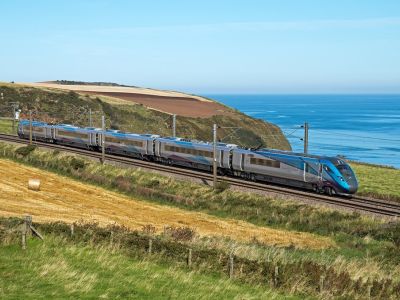 A train passing through the countryside